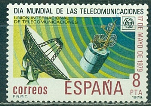 Испания, 1979, Телекоммуникации, Спутник, 1 марка